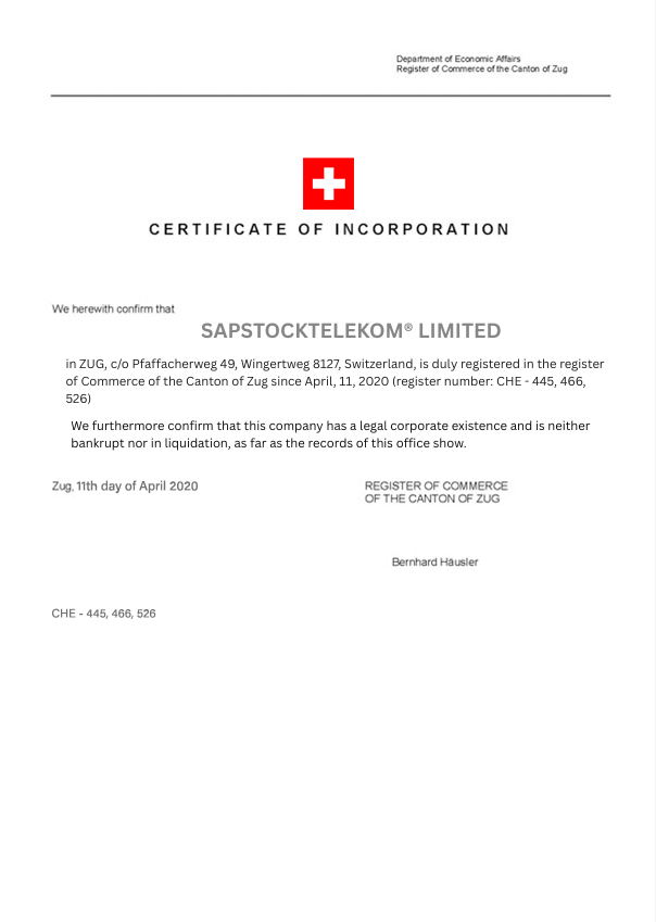 SAPstock-Certification